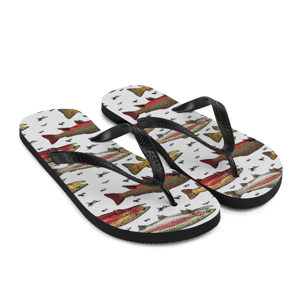 Trout Party Flip-Flops