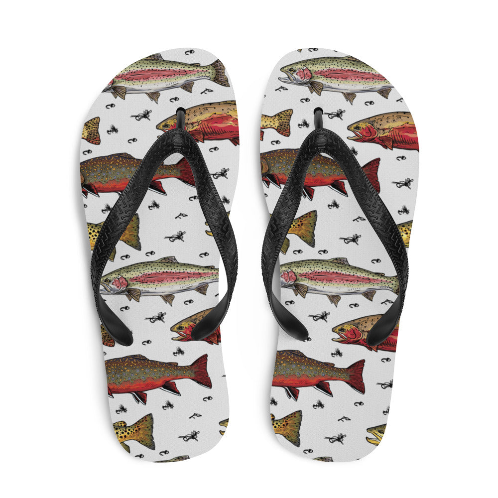 Trout Party Flip-Flops